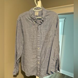 Men’s Brooks Brothers Irish Linen Shirt XL